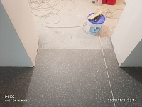 Укладка пвх плитки на клей - 240м2